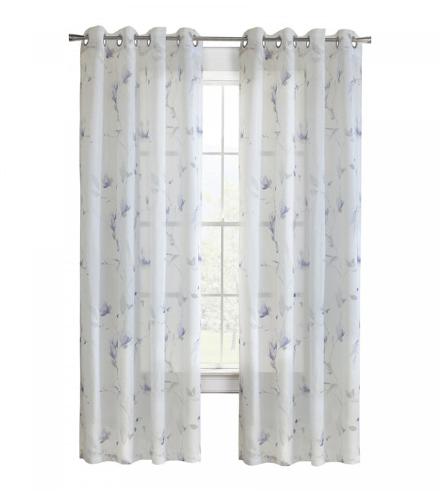 Habitat Symphony Purple Sheer Grommet Curtain Panel - 52 x 63