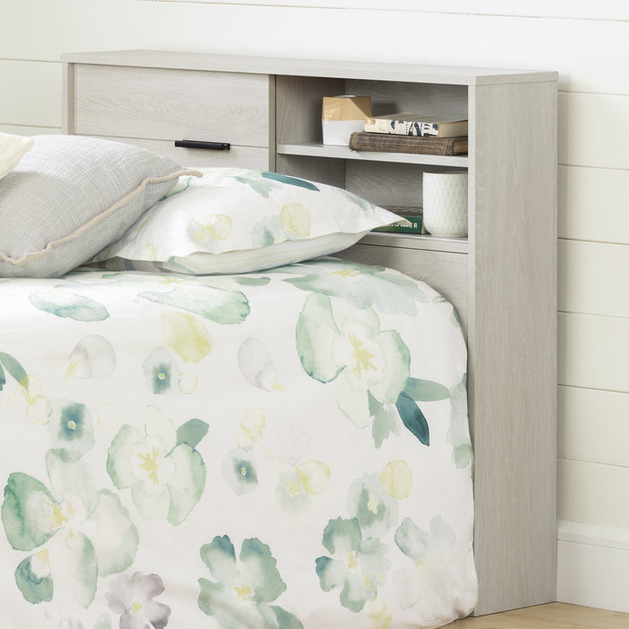 Fynn Bookcase Headboard - Winter Oak