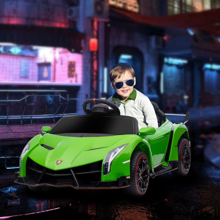 Aosom 12v Electric Powered Ride-On Car With Butterfly Doors, 4.3mph Kids Ride-on Toy For Boys And Gi