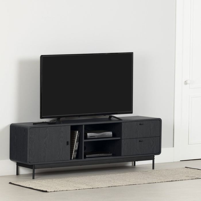 Mezzy Tv Stand With Door And Drawers - Ash Oak 