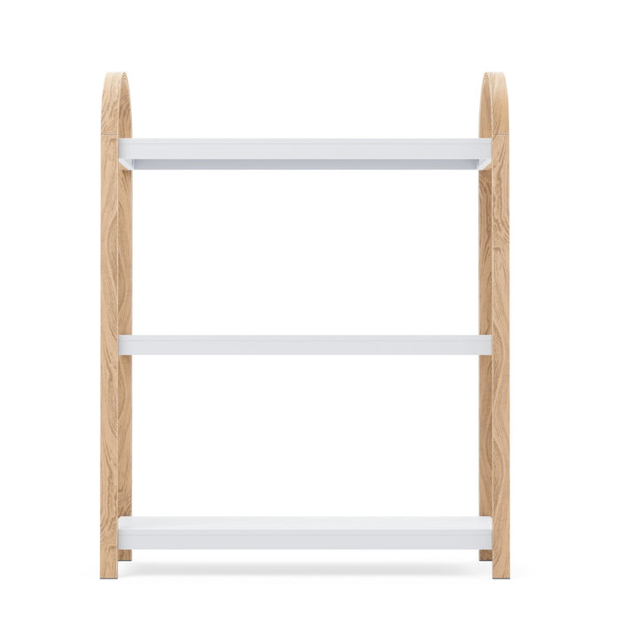 Umbra Modern Bellwood 3-Shelf Bookcase - White and Natural