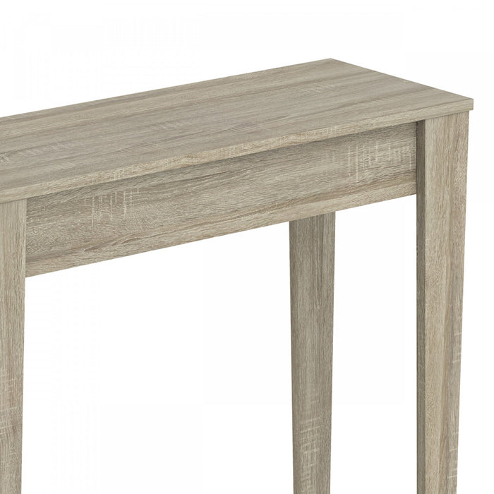 31” Console Table With 1 Shelf - Dark Taupe 