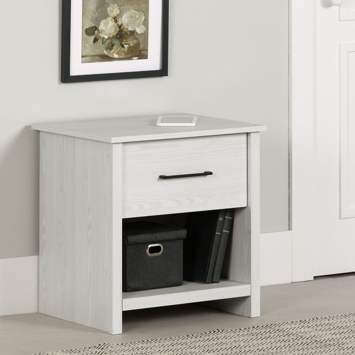 Fernley 1-Drawer Nightstand - White Pine