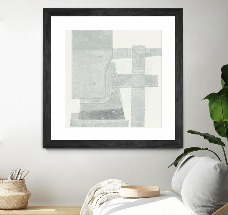 \"Orien\" Matted and Framed Black 36x36 Wall Art