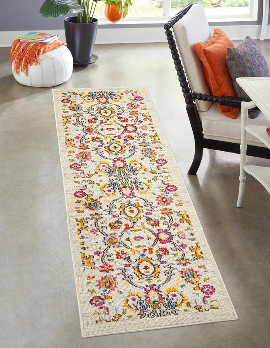 Rosa Ivory Rug 2'8\" x 8'2\" 