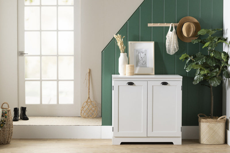 Prairie 2-Door Storage Cabinet - Pure White 