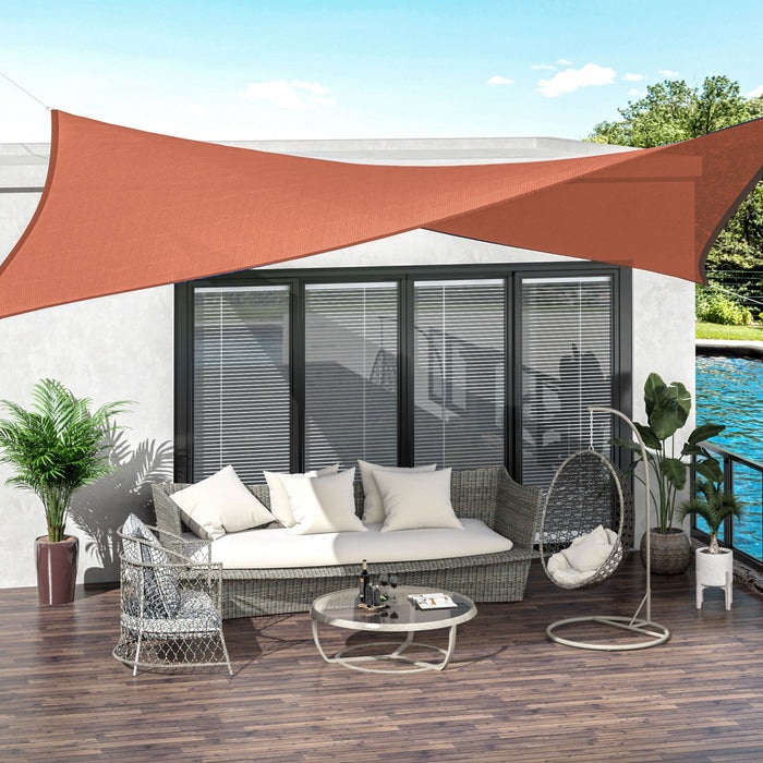Outsunny Rectangle 13' X 20' Canopy Sun Sail Shade Garden Cover Uv Protector Outdoor Patio Lawn Shel