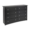 Sonoma 8-Drawer Dresser - Black