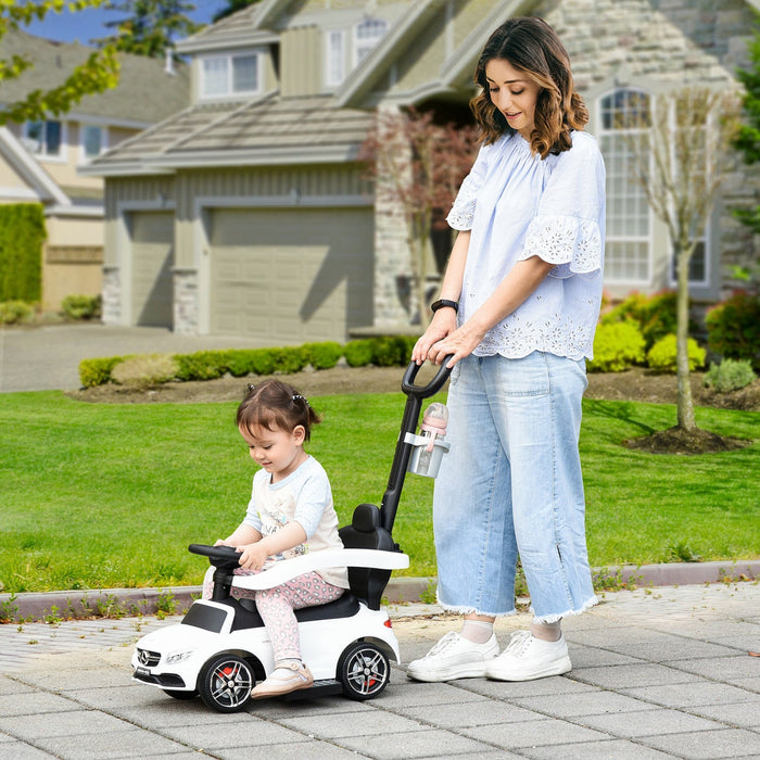 Aosom 3 In 1 Officially Licensed Push Ride On Car For Toddlers Stroller Sliding Walking Baby Push Pe