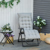 Outsunny Reclining Zero Gravity Chair With Adjustable Backrest, Light Grey