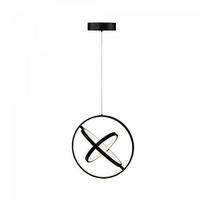 Sienna 30 W LED Black Orb Pendant