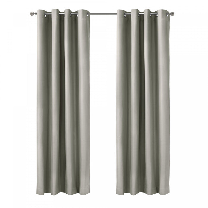 Thermaplus Alpine Light Grey Blackout Grommet Curtain Panel - 52 x 63