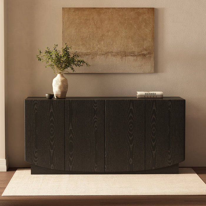 Ardea Contemporary 60\" Sideboard in Black Buffet 