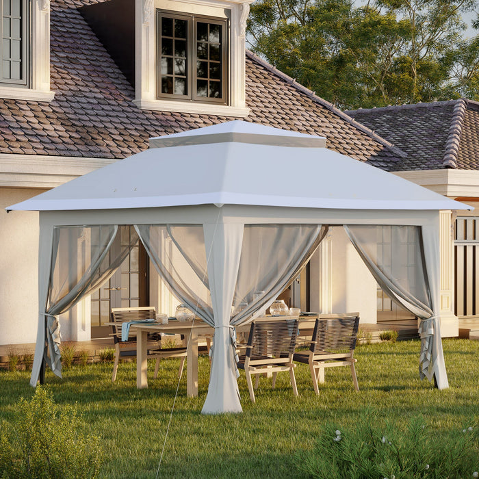 Outsunny 12' X 12' Pop-up Tent Gazebo Instant Canopy W/ Roller Bag