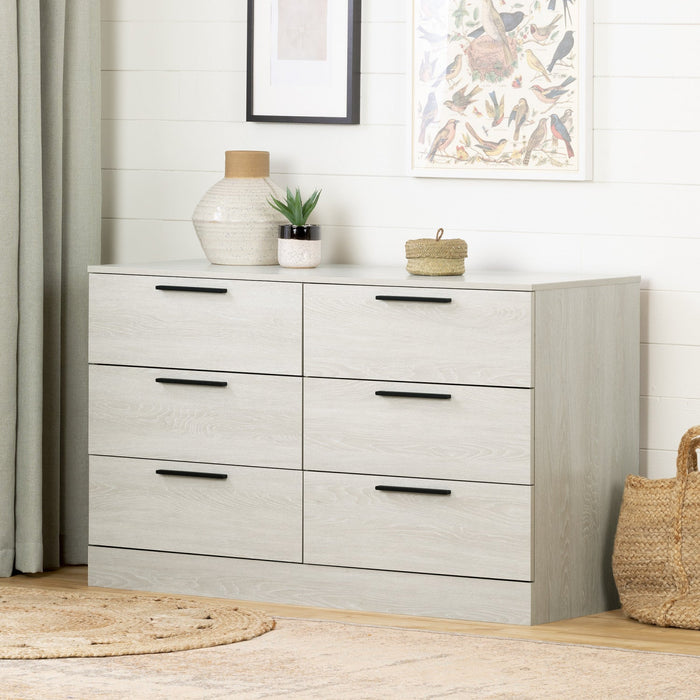 Step One Essential 6-drawer Dresser - Winter Oak 