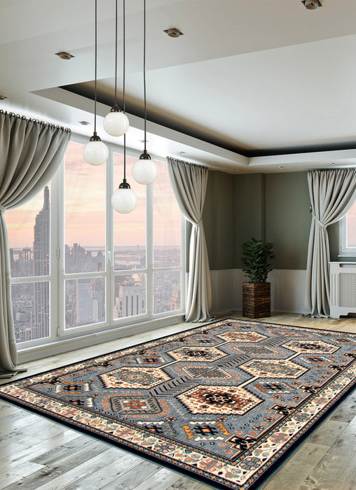 Quincy Aqua Area Rug - 7'10\" x 10'2\"
