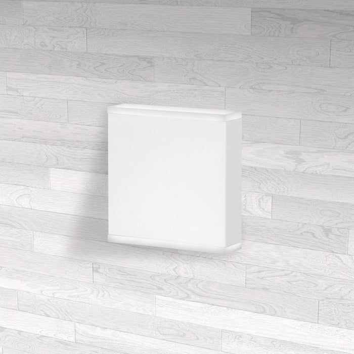 Dainolite Emery LED Wall Sconce 15w Matte White Frosted Acrylic Diffuser Lamp