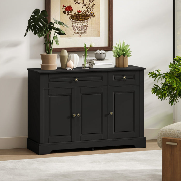 HOMCOM Sideboard Buffet Cabinet, Modern Kitchen Cabinet with 2 Drawers