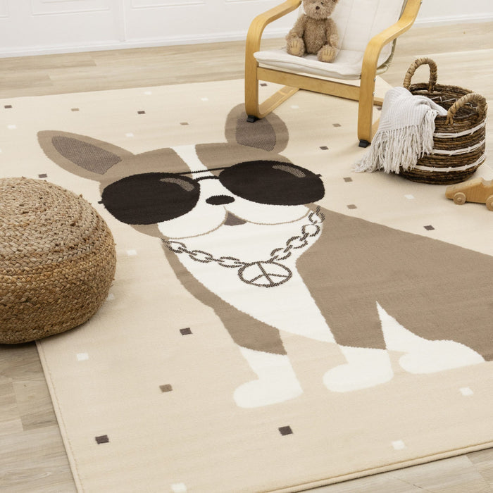 Forte Kids Swaggy Dog Area Rug - 5'3\" x 7'5\"