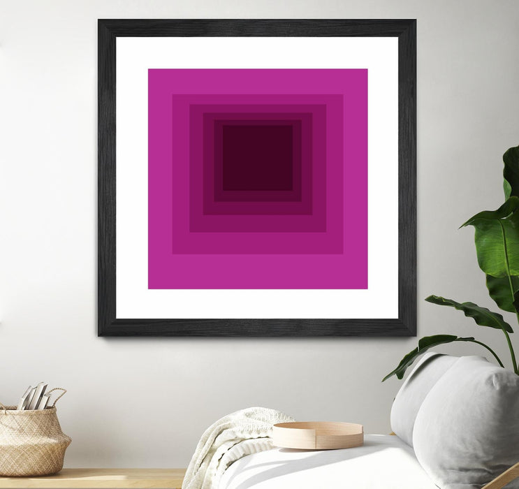 \"After Josef G\" Matted and Framed Black 36x36 Wall Art