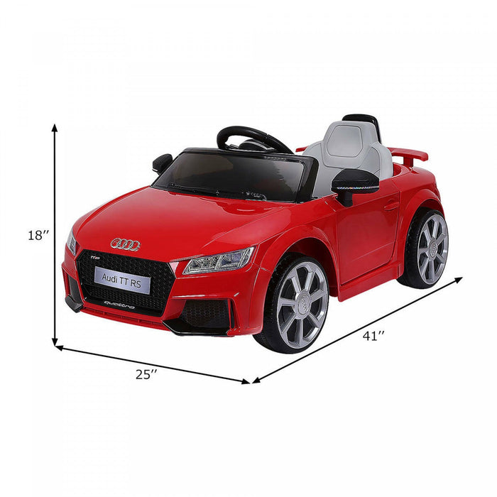 12v Audi Tt Rs Electric Kids Ride On Car Licensed Remote Control Mp3
