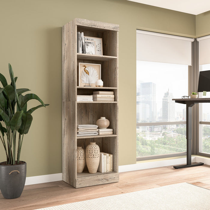 Bestar Pur 25 W Closet Organizer - Rustic Brown