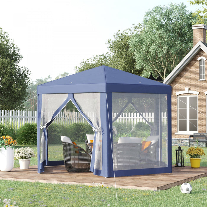 Outsunny Φ13' Hexagon Party Tent Patio Gazebo Outdoor Activity Event Canopy Quick Sun Shelter Pavili