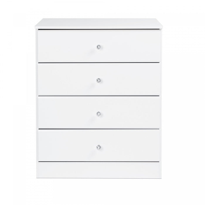 Astrid Kids 4-Drawer Dresser - White