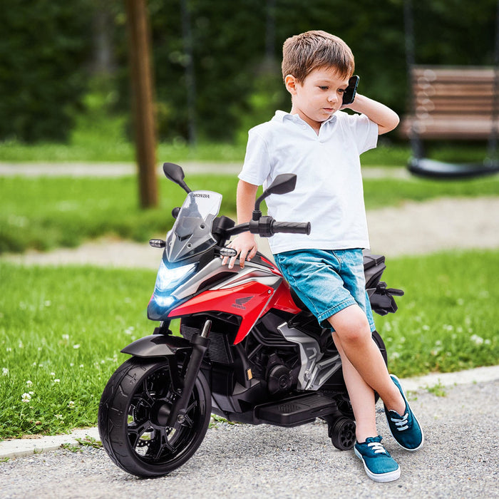 Qaba Honda Licensed 12v Electric Motorcycle, Battery Powered Ride-On Ride On Motorbike For Kids With