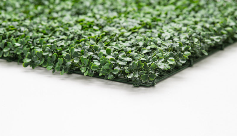 Artificial Boxwood 20\"x 20\" Foliage Panel 4 Pieces 