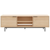 Nordika Hamilton 70\" TV Stand with 2 Storage Cabinets - Natural Blonde Oak 