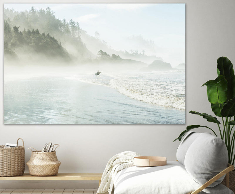 \"Suhrie - Catching The Morning Surf\" Giant Art 84x54 Wall Art