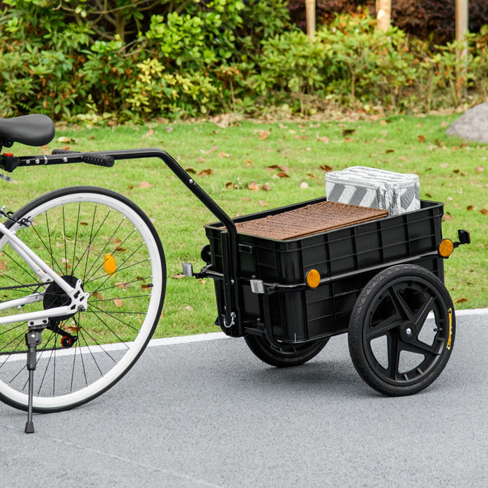 Aosom Multi-functional Bike Trailer With 16" Wheels, Grey