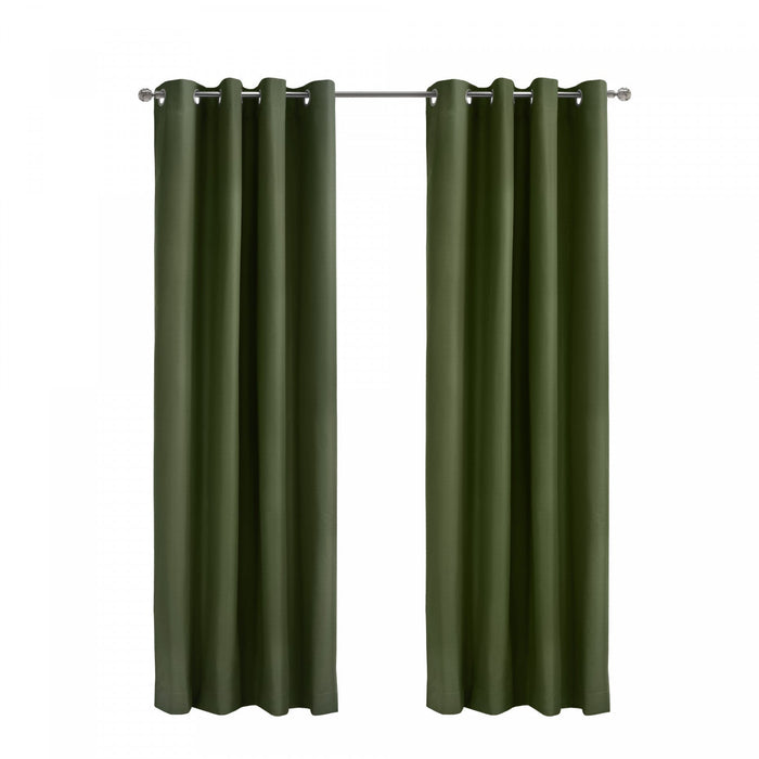 Thermaplus Alpine Olive Blackout Grommet Curtain Panel - 52 x 95