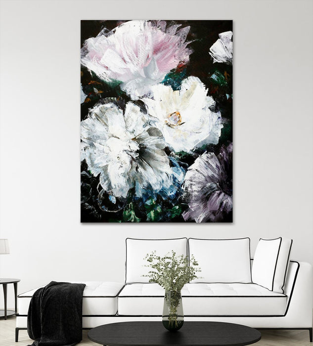 \"Soft Hue Flowers\" Giant Art 72x54 Wall Art