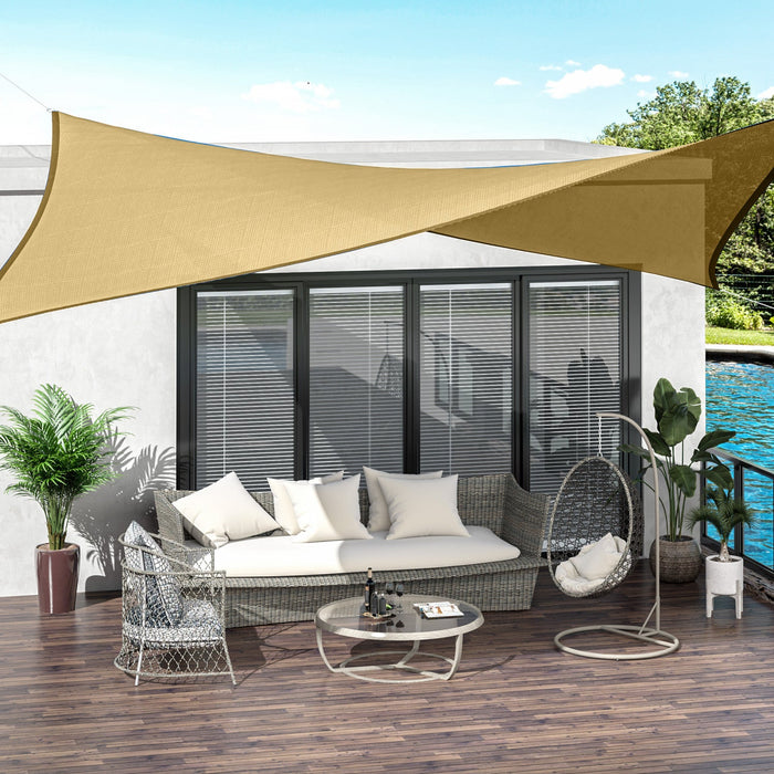 Outsunny Rectangle 13' X 20' Canopy Sun Sail Shade Garden Cover Uv Protector Outdoor Patio Lawn Shel