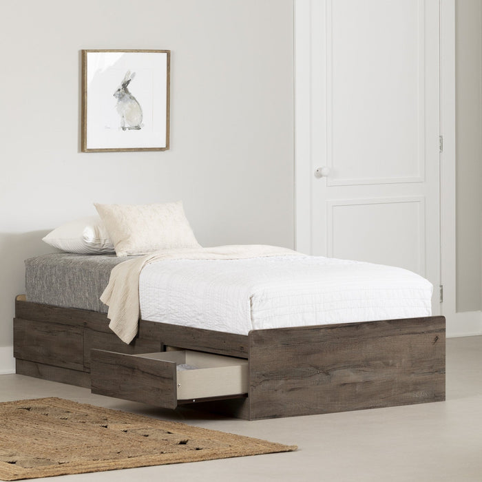 Hazen Mates Twin Bed - Fall Oak