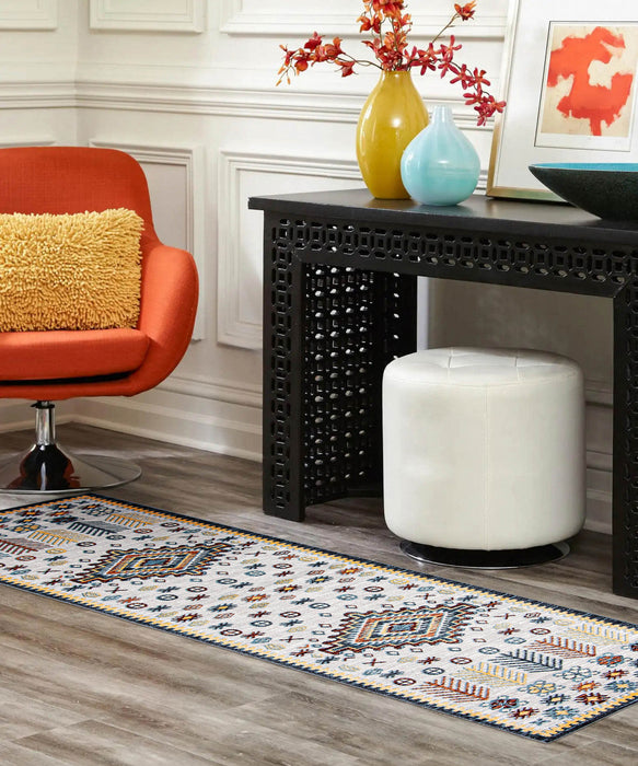 Gypsy Grey Machine Washable Area Rug - 2'6\" x 8'0\"