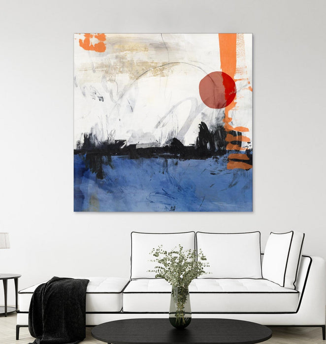 \"Midnight Rise I\" Giant Art 54x54 Wall Art