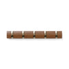 Umbra 5 Flip Wall-Mounted Hooks - Light Walnut and Gold