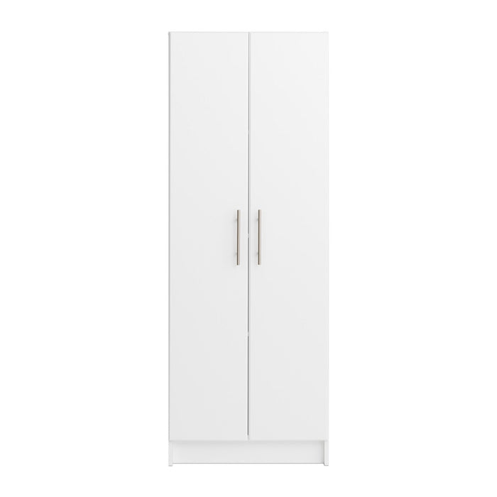 Elite Deep Storage Cabinet with Fixed & Adjustable Shelves - White