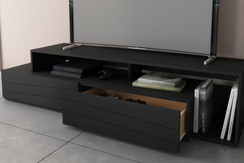 Nordika Tonik 72\" TV Stand - Black 