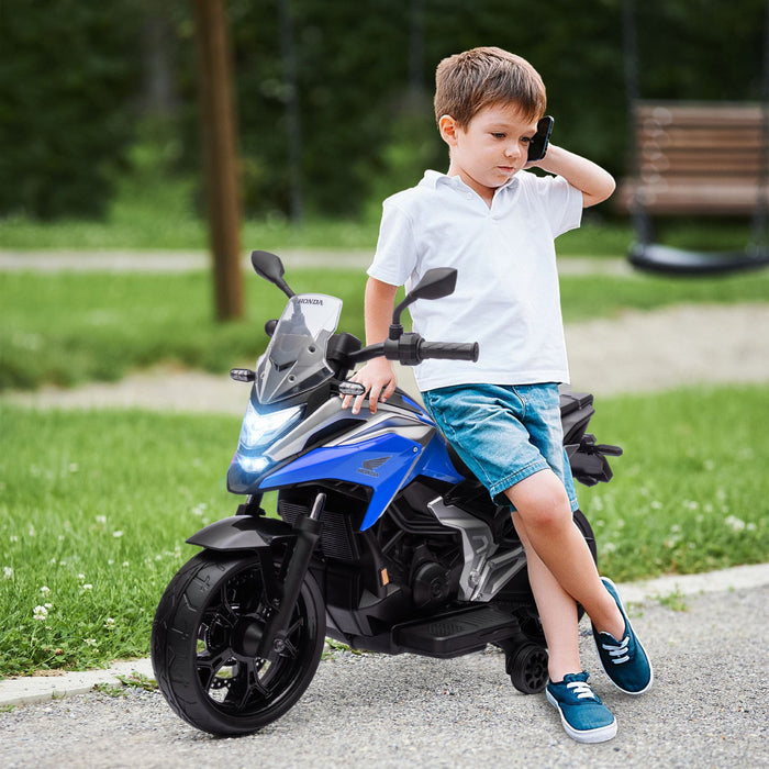 Qaba Honda Licensed 12v Electric Motorcycle, Battery Powered Ride-On  On Motorbike For Kids With Hea