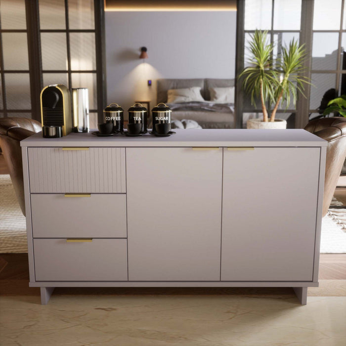 Granville Modern 55\" Sideboard in Light Gray Buffet 