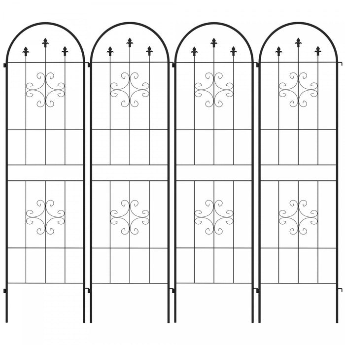 Set Of 4 Garden Trellis Metal Trellis For Climbing Plants Flowers