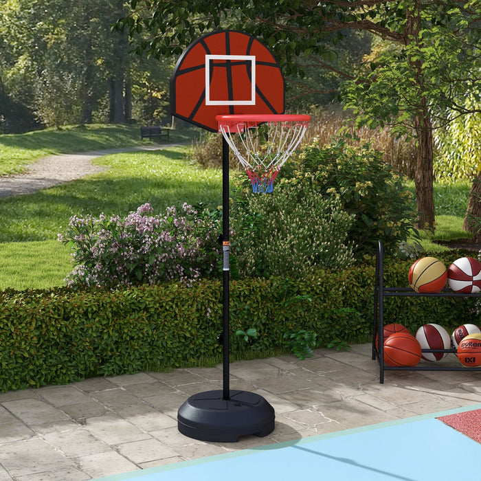 Soozier 3-5ft Basketball Hoop Stand With Dartboard, Darts And 15" Backboard