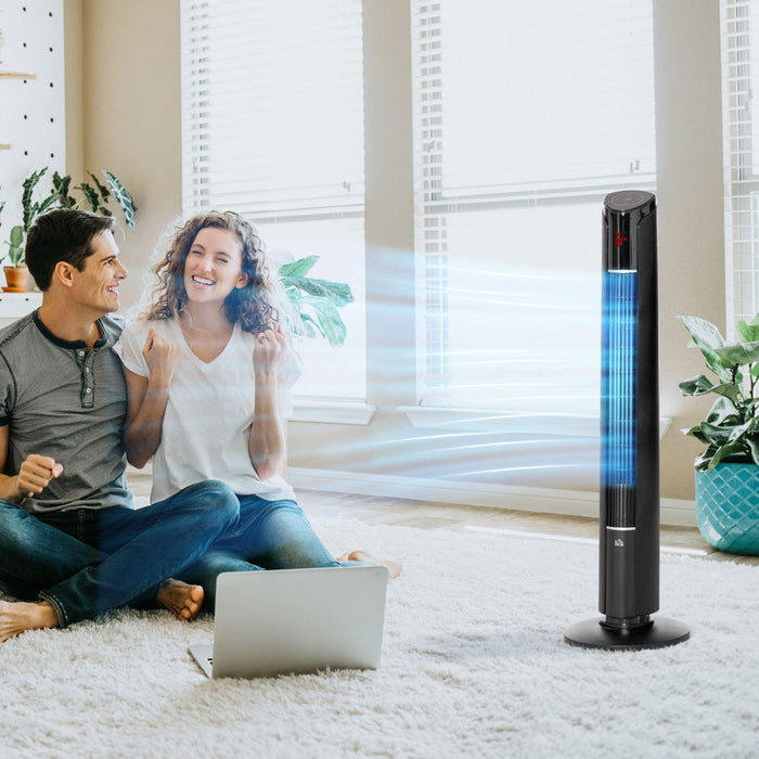 Homcom 42\" Tower Fan With 4 Wind Modes And 3 Speeds