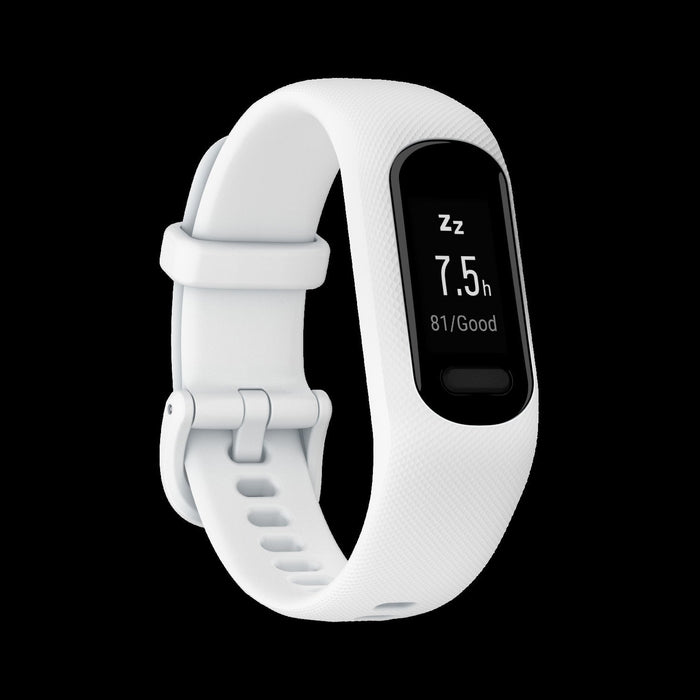 Garmin Vivosmart® 5 Gps Smartwatch - Fitness Tracker With Black Case And White Silicone Band