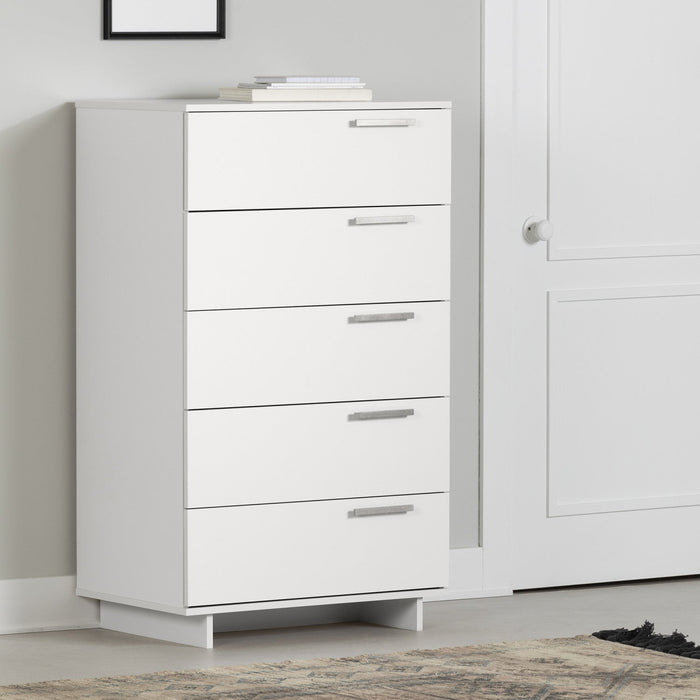 Cavalleri 5-Drawer Chest Storage Unit - Pure White