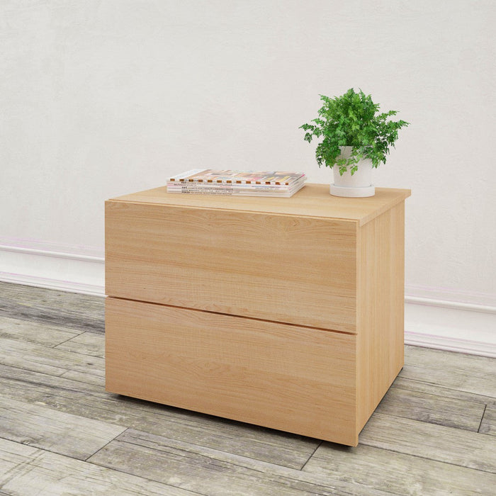 Nordika 2- Drawer Nightstand - Natural Maple 